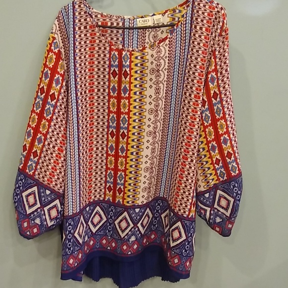Cato Tops - 22/24W Multi Color Blouse